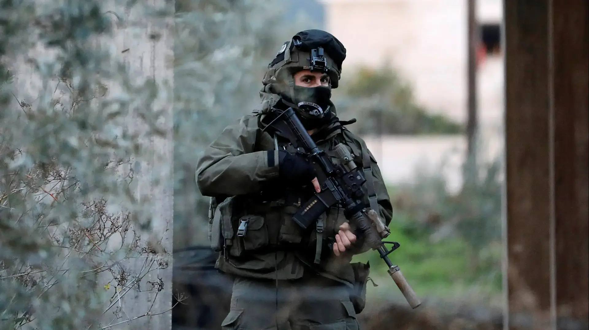 כוחות ישראלים בעימותים עם פלסטינים בג'נין, 18 בינואר 2018 כוחות ישראלים בעימותים עם פלסטינים בג'נין, 18 בינואר 2018