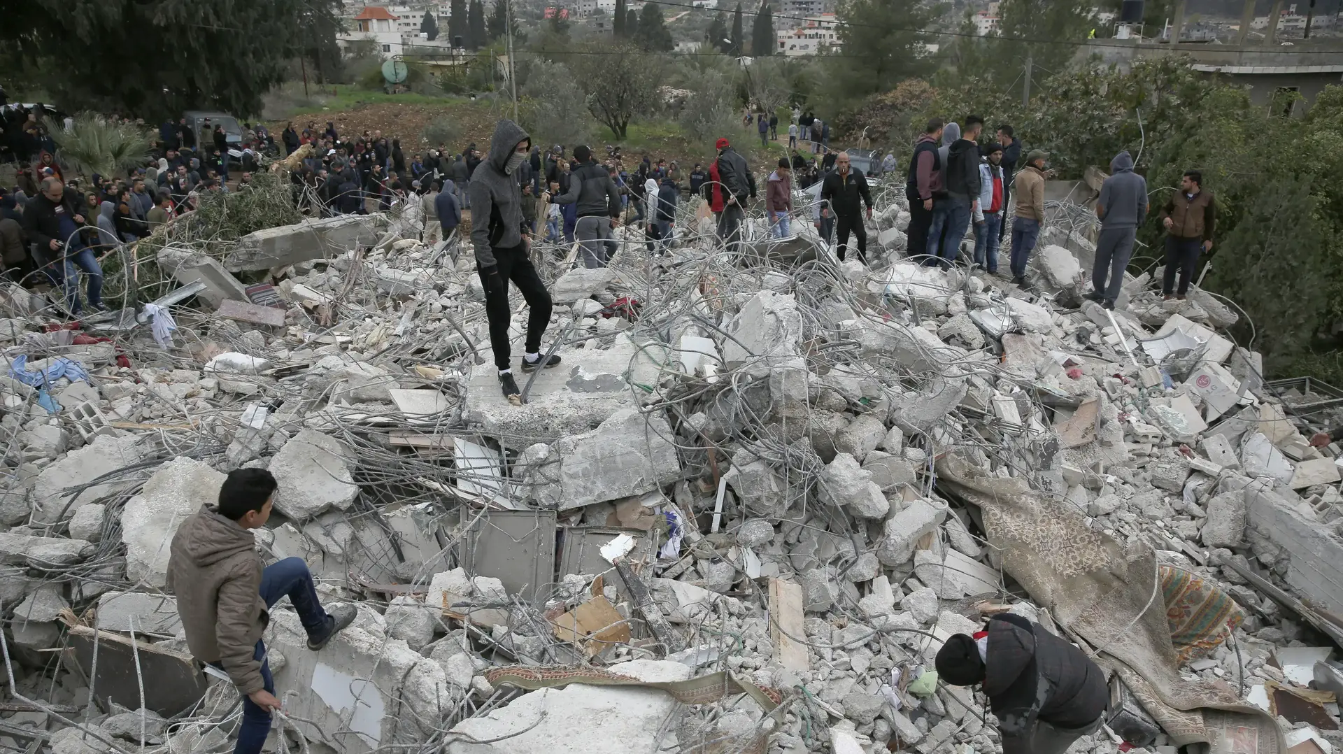 הריסת בני המחבלים שרצחו את ריזאל שבח בג'נין, 18 בינואר 2018 הריסת בני המחבלים שרצחו את ריזאל שבח בג'נין, 18 בינואר 2018