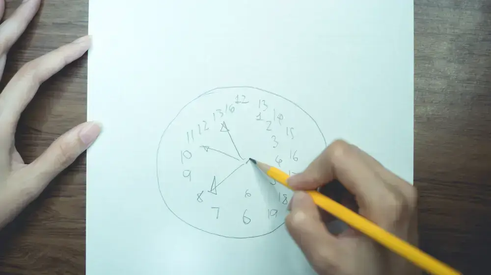 יד מציירת שעון יד מציירת שעון