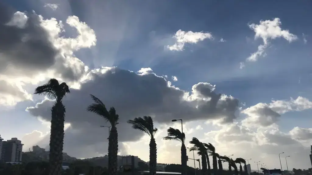 גשם בחיפה, 19 בינואר 2018