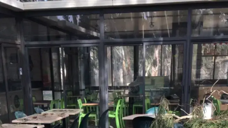 נזקי הסופה במרכז הבינתחומי, הרצליה 19 בינואר 2018 נזקי הסופה במרכז הבינתחומי, הרצליה 19 בינואר 2018