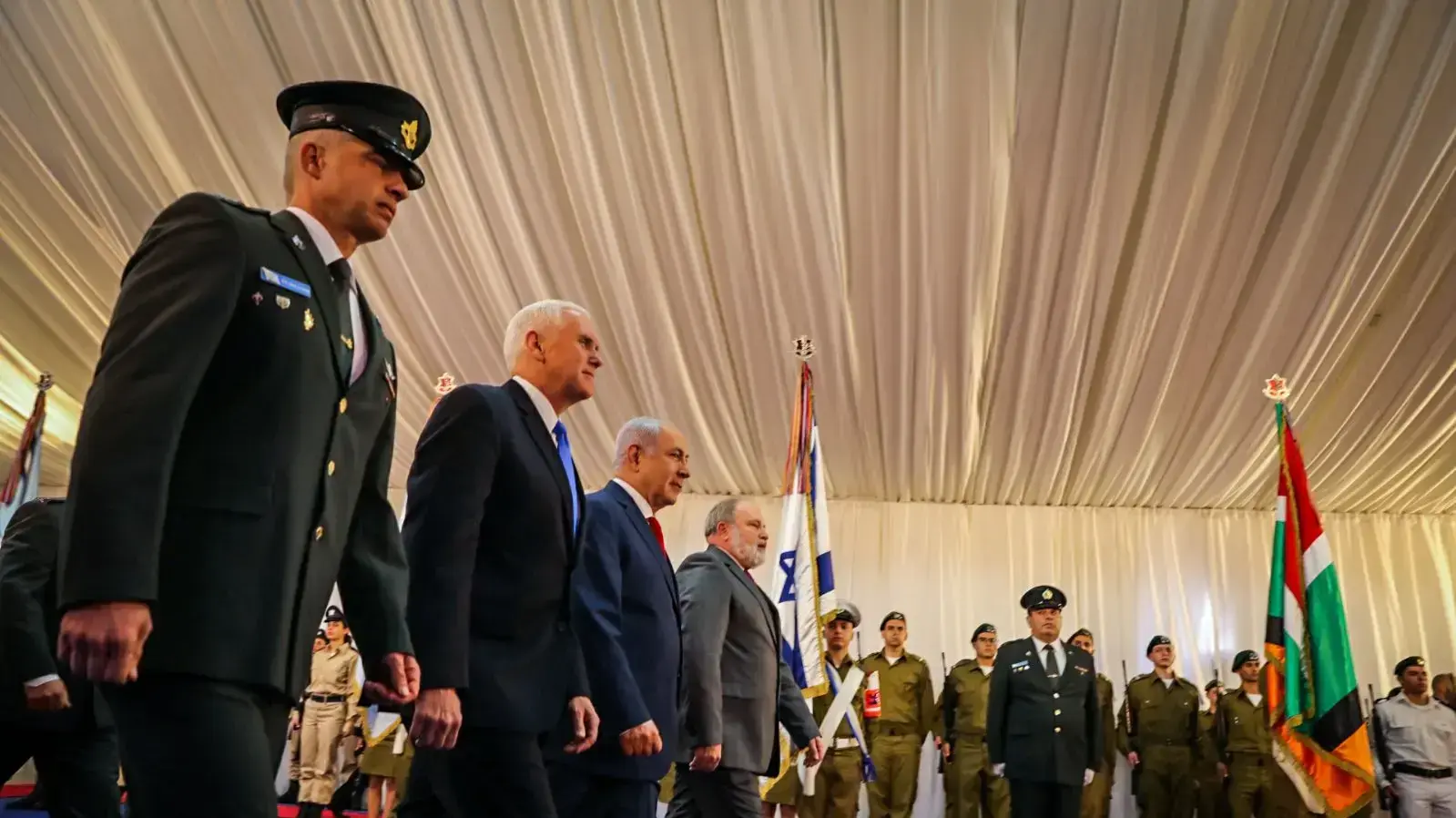 טקס קבלת פנים רשמי למייק פנס, משרד ראש הממשלה, ירושלים, 22 בינואר 2018 טקס קבלת פנים רשמי למייק פנס, משרד ראש הממשלה, ירושלים, 22 בינואר 2018