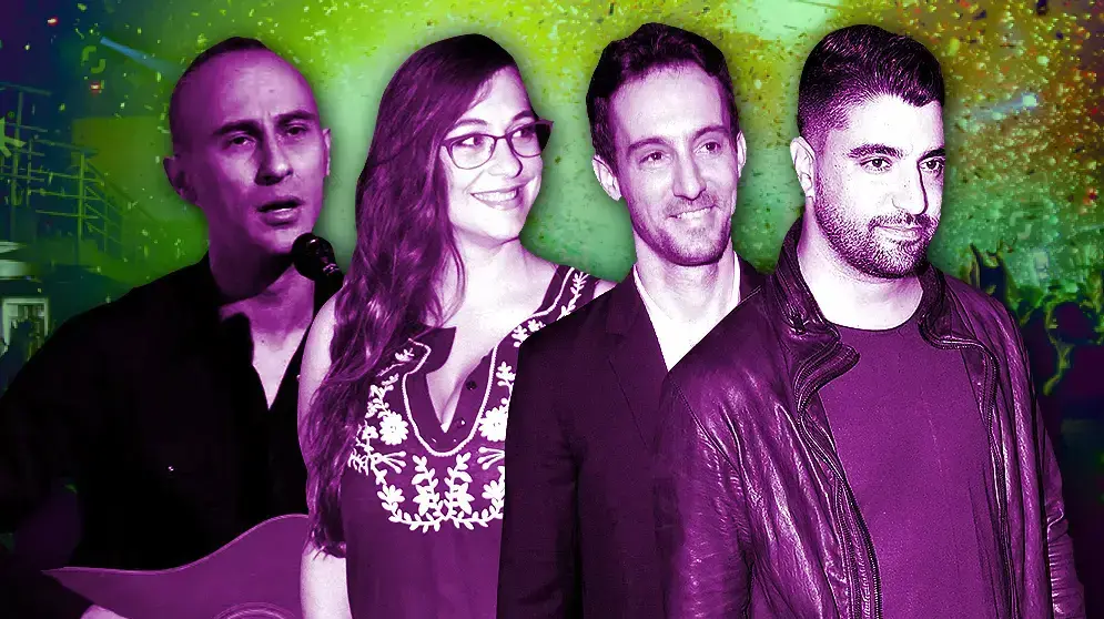 המוזיקאים ושופטי תכניות הריאליטי המוזיקלי משה פרץ, עברי לידר, קרן פלס ואסף אמדורסקי המוזיקאים ושופטי תכניות הריאליטי המוזיקלי משה פרץ, עברי לידר, קרן פלס ואסף אמדורסקי