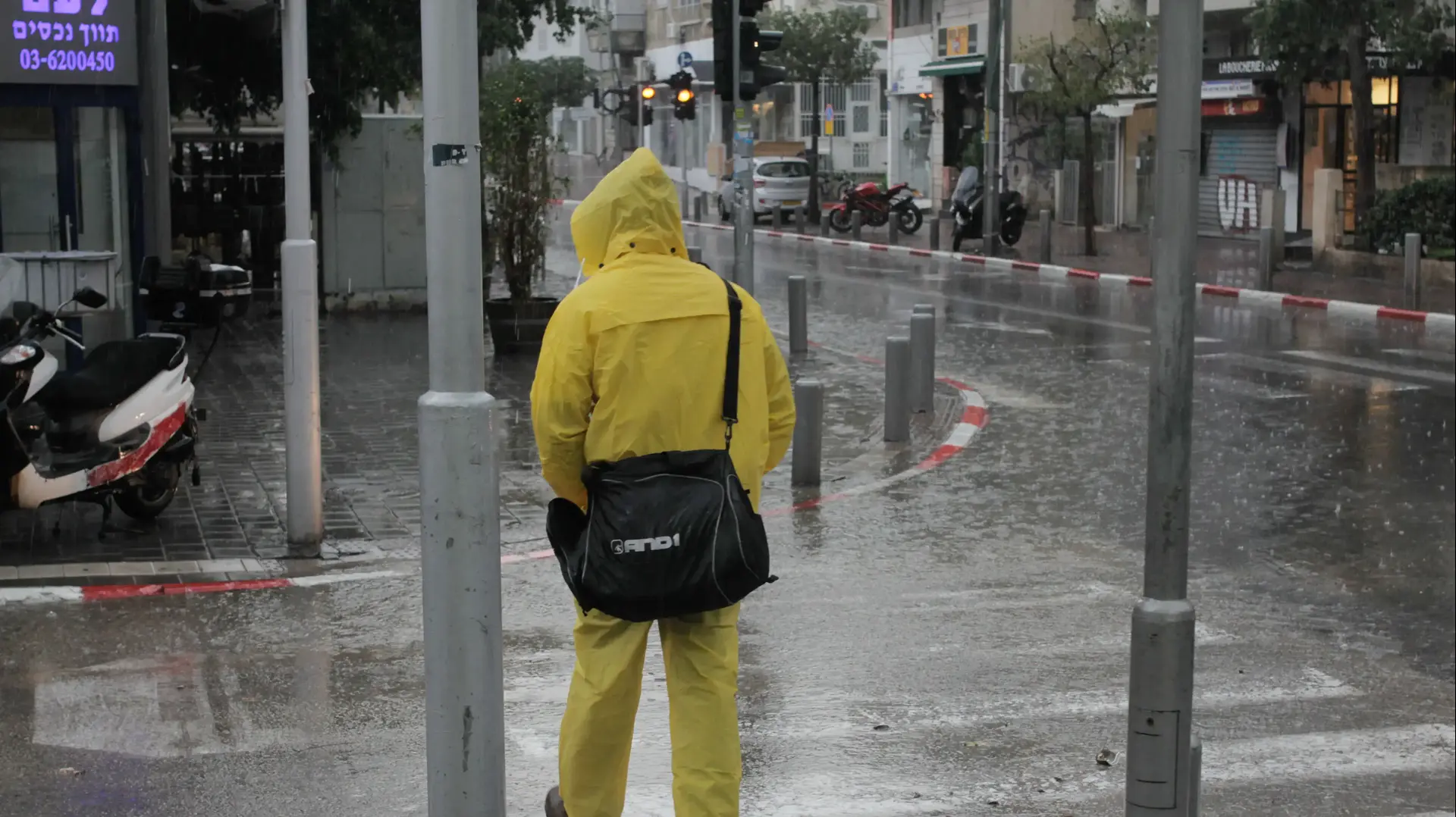 גשם בתל אביב, 25 בינואר 2018 גשם בתל אביב, 25 בינואר 2018