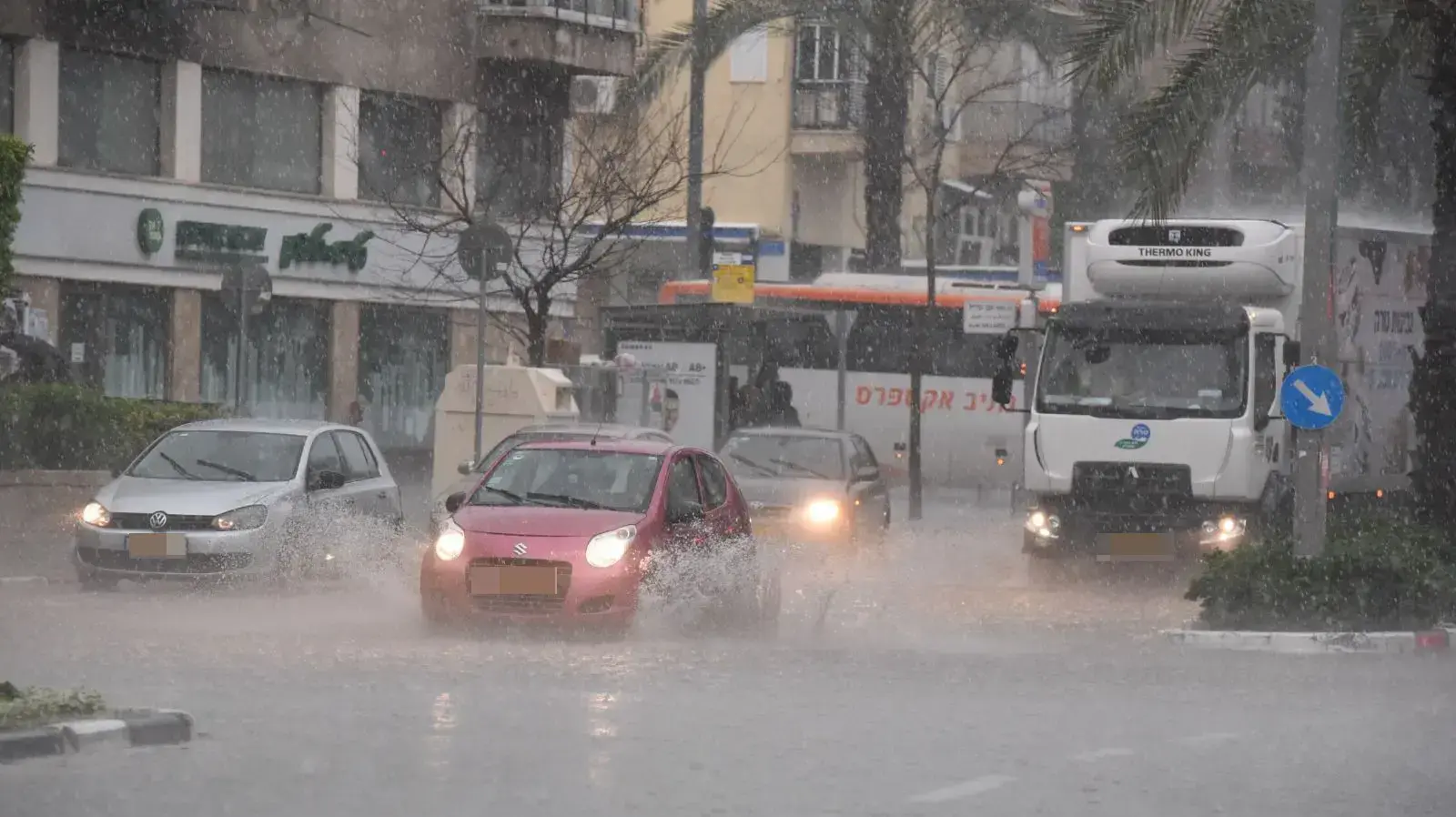 גשם בתל אביב, 25 בינואר 2018 גשם בתל אביב, 25 בינואר 2018