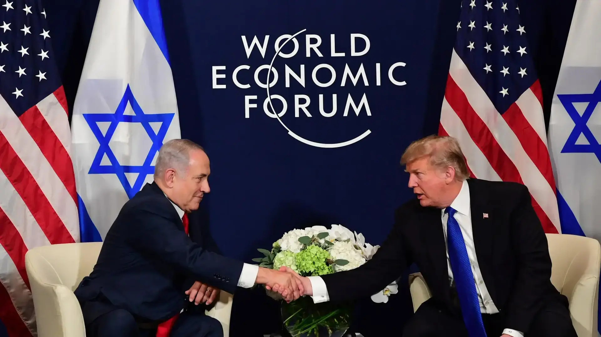 פגישת ראש הממשלה בנימין נתניהו ונשיא ארה"ב דונלד טראמפ בדאבוס, שוויץ 25 בינאור 2018 פגישת ראש הממשלה בנימין נתניהו ונשיא ארה"ב דונלד טראמפ בדאבוס, שוויץ 25 בינאור 2018