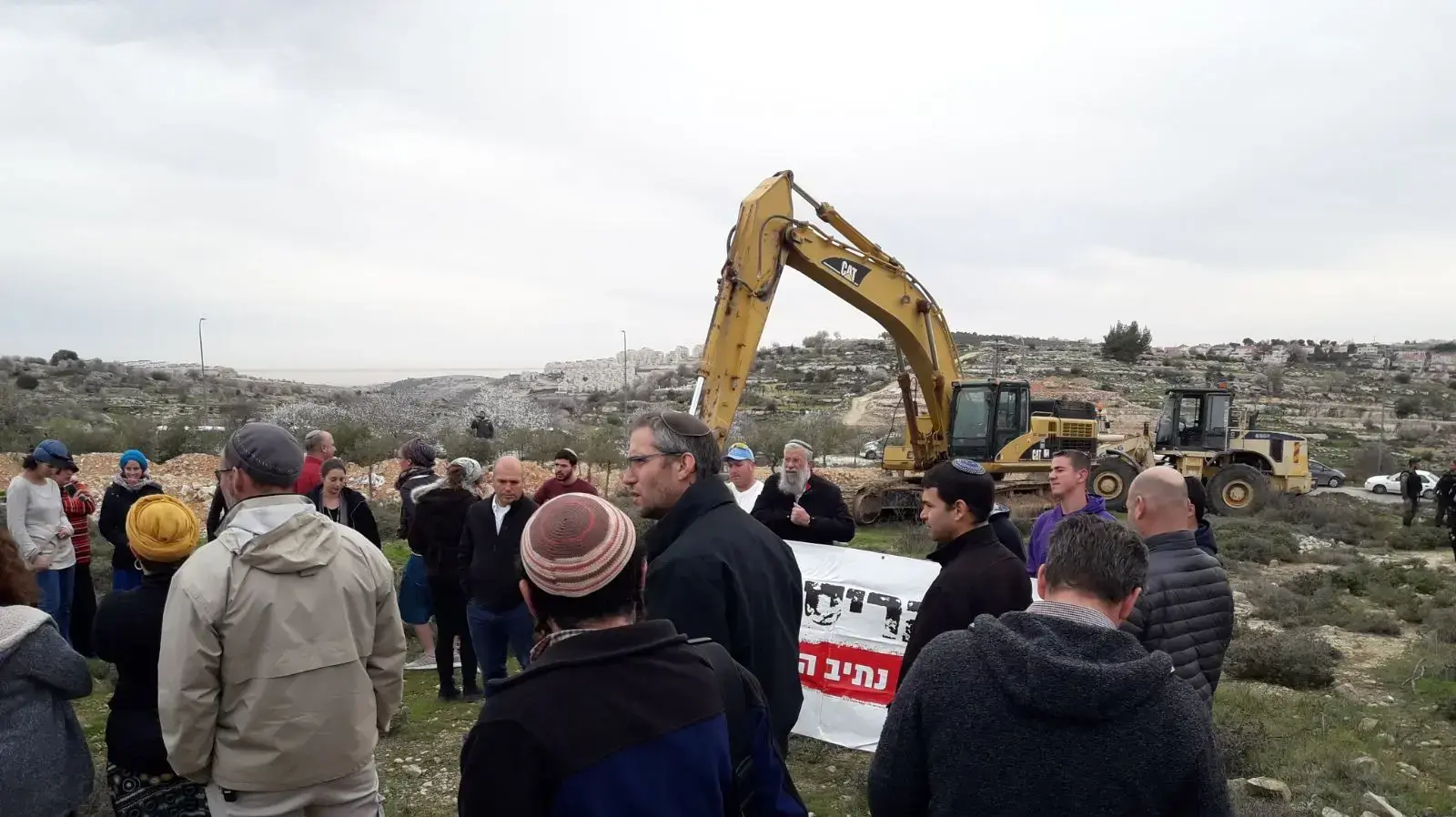 תושבים מתנגדים לפינוי נתיב האבות, 6 בפברואר 2018 תושבים מתנגדים לפינוי נתיב האבות, 6 בפברואר 2018