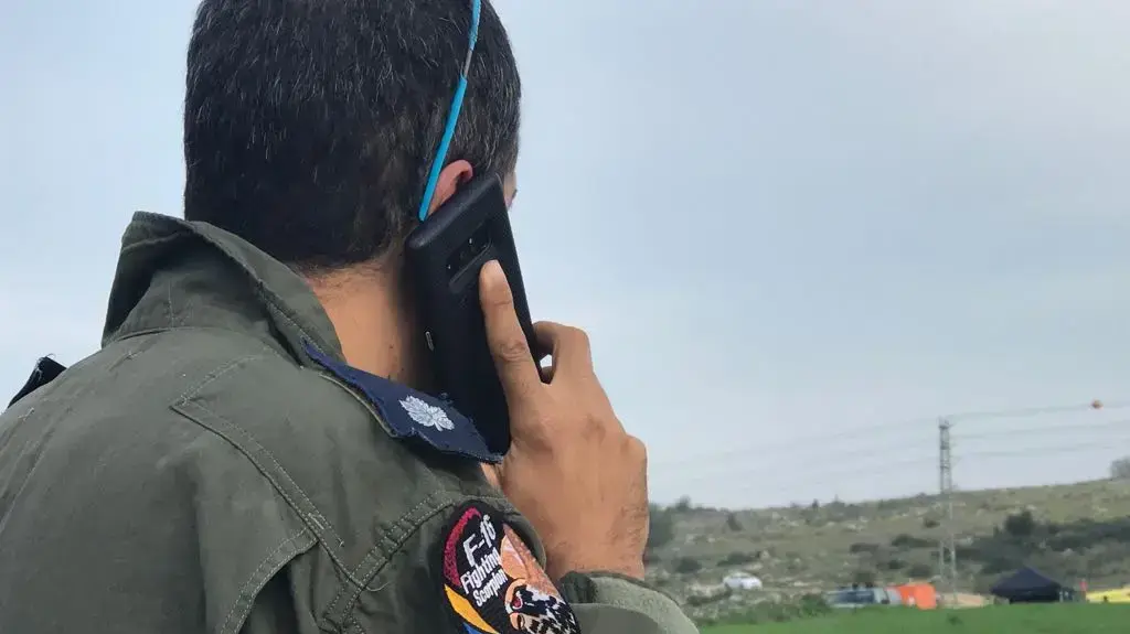 קצין חיל האוויר בזירה בה נפל מטוס 10 חיל האוויר בגליל, 10 בפבואר 2018