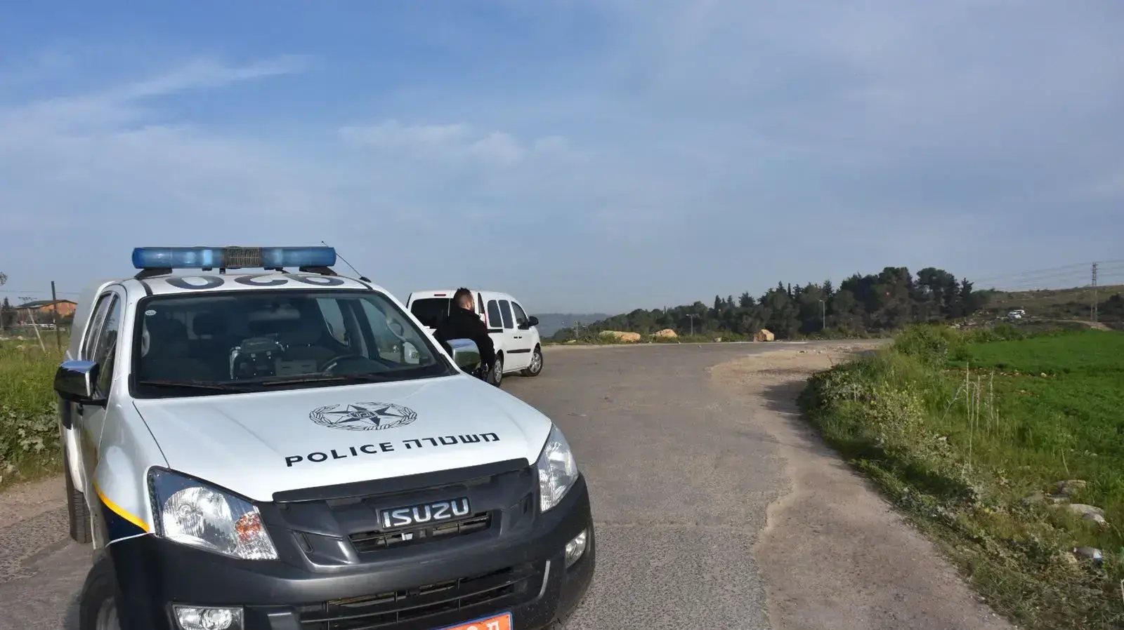 המשטרה בזירת נטישת המטוס, הרדוף, צפון, 10 בפברואר 2018 המשטרה בזירת נטישת המטוס, הרדוף, צפון, 10 בפברואר 2018