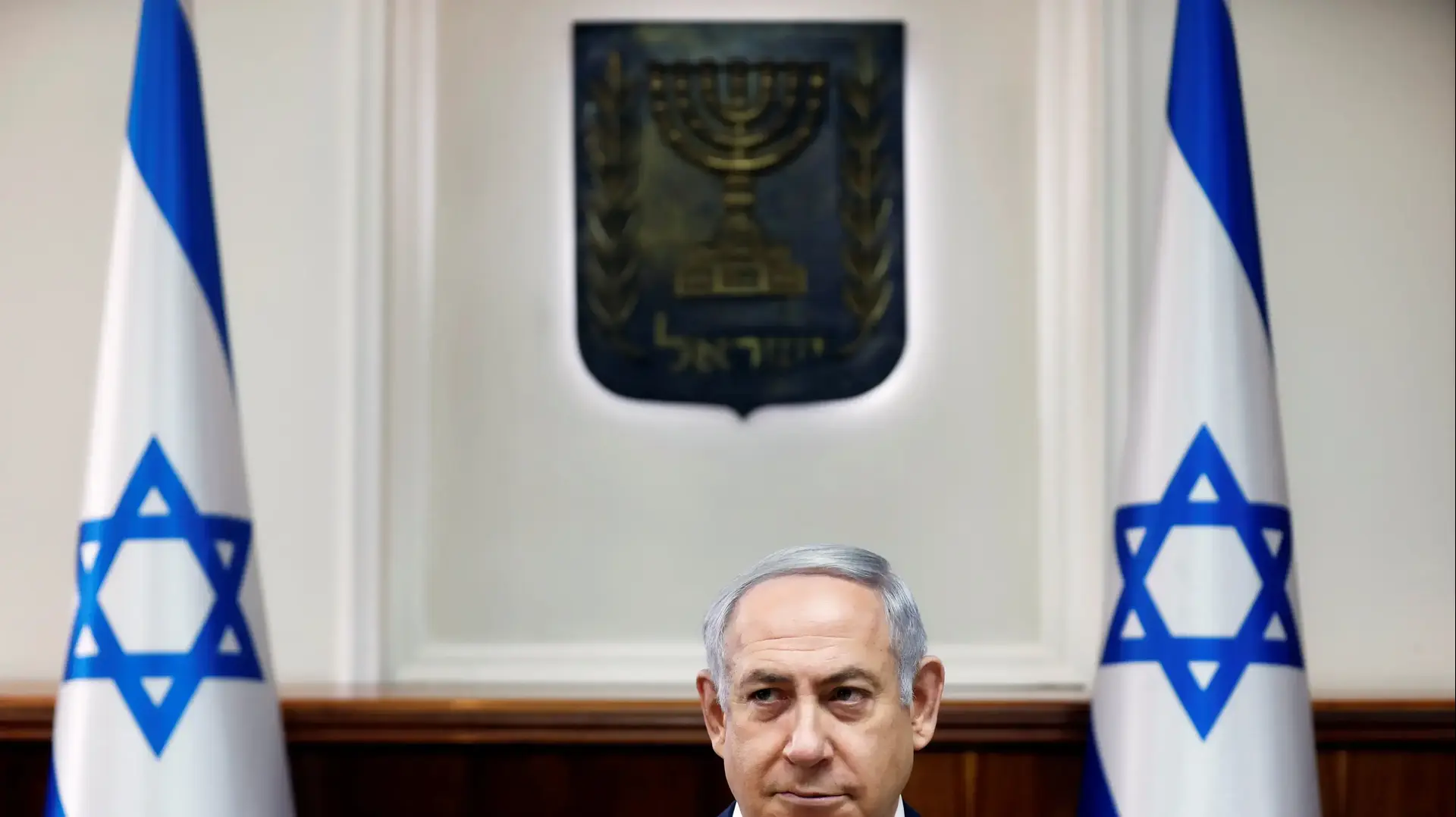 בנימין נתניהו בישיבת ממשלה, 11 בפברואר 2018 בנימין נתניהו בישיבת ממשלה, 11 בפברואר 2018