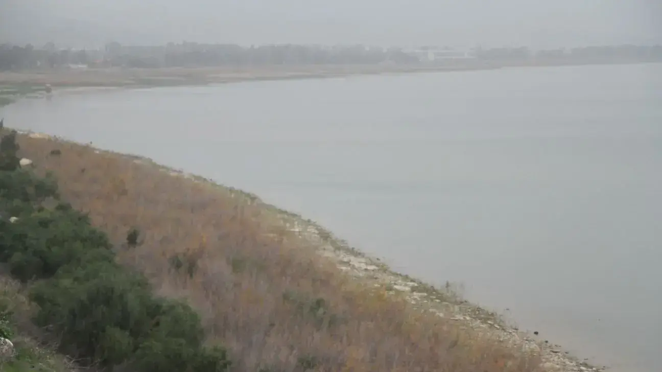 יובש בכנרת בעקבות מזג האוויר היבש שפקד את האזור 11 בפברואר 2018 יובש בכנרת בעקבות מזג האוויר היבש שפקד את האזור 11 בפברואר 2018