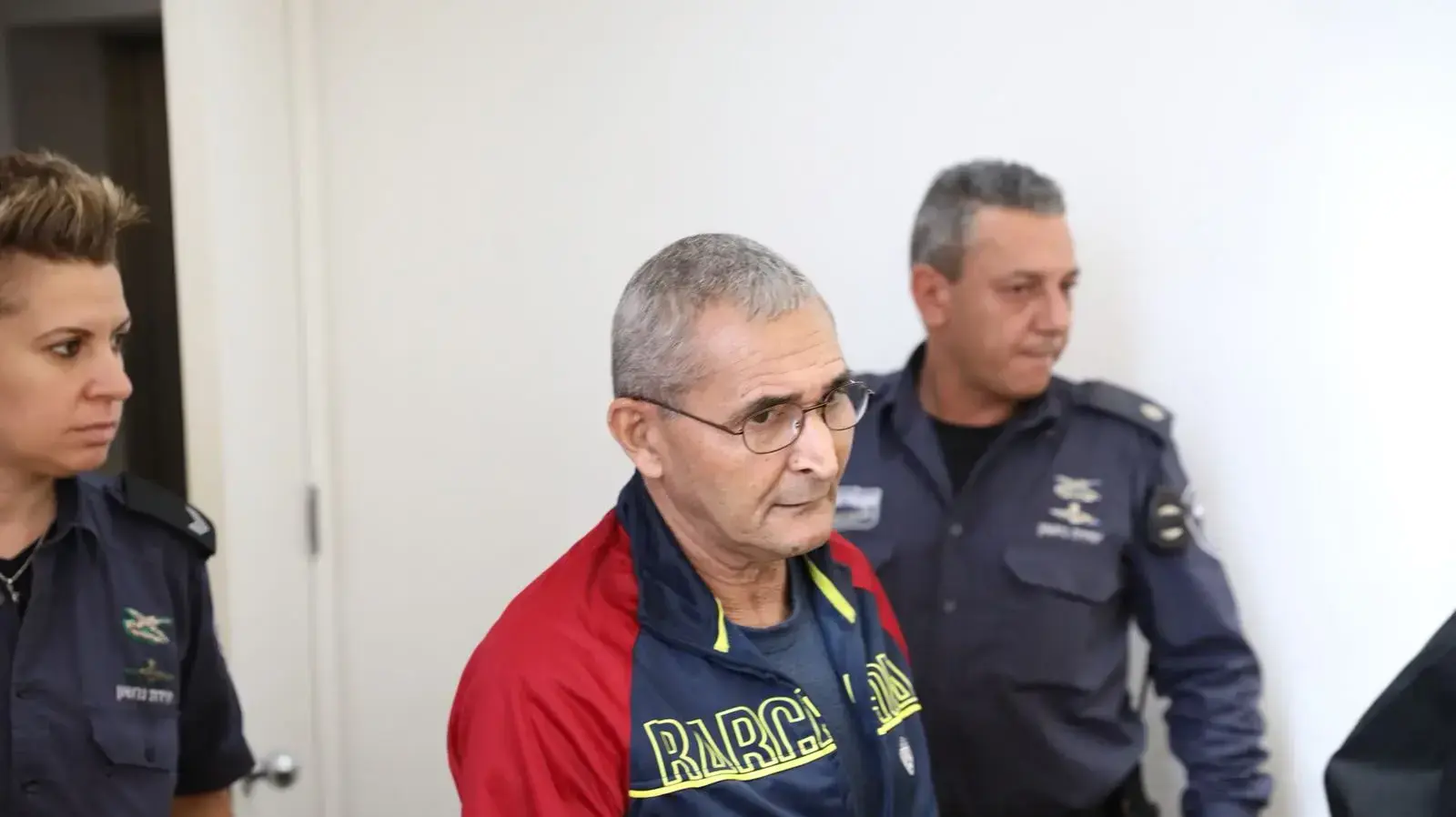 הנהג כאמל דיאב במהלך הארכת מעצרו בעקבות סעיף של הריגה בבית משפט השלום בחיפה 13 בפברואר 2018 