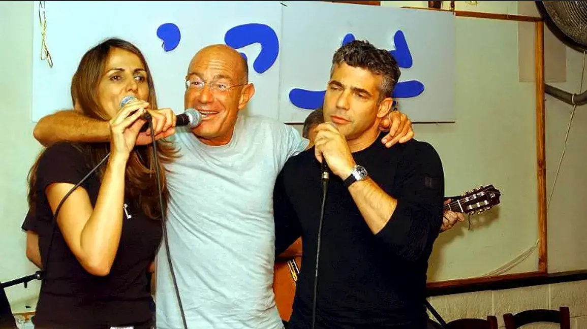 יאיר לפיד וארנון מילצ'ן, מועדון הגנקי, תל אביב