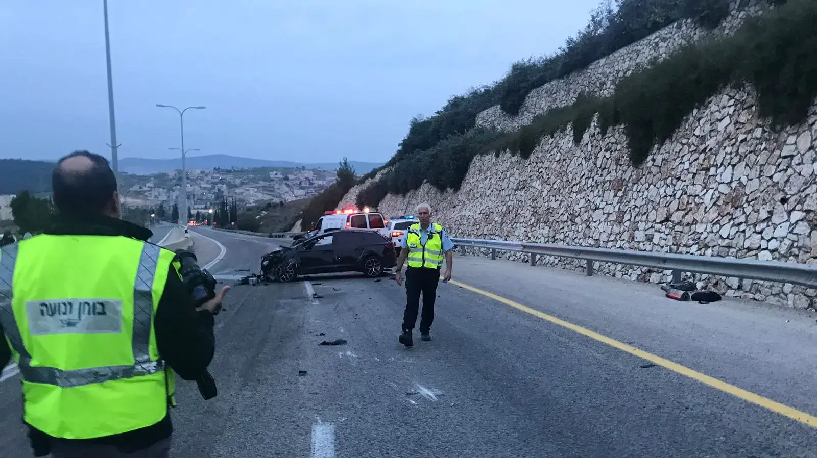 צעיר בן 18 נהרג בהתהפכות רכבו בכביש 6400 ליד נצרת עילית, 15 בפברואר 2018