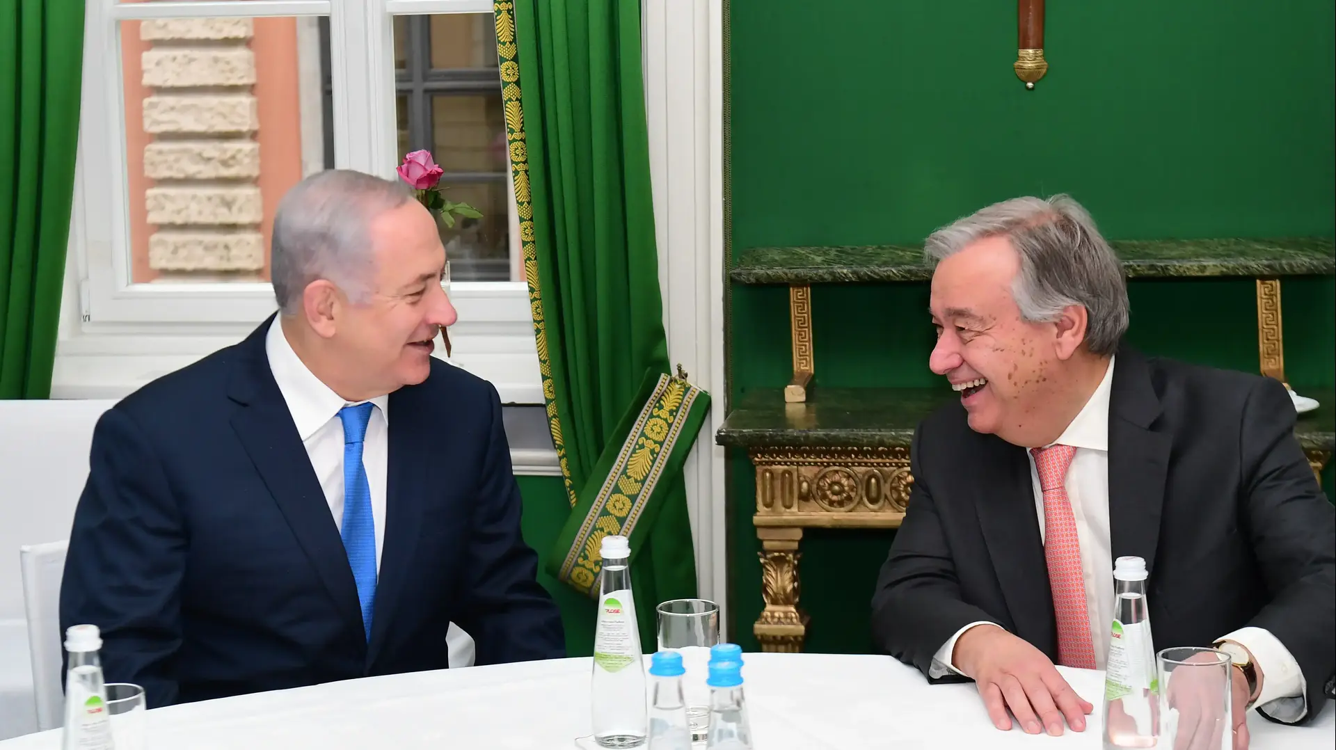 ראש הממשלה בנימין נתניהו נפגש עם מזכ''ל האו''ם אנטוניו גוטרש בוועידת מינכן לביטחון