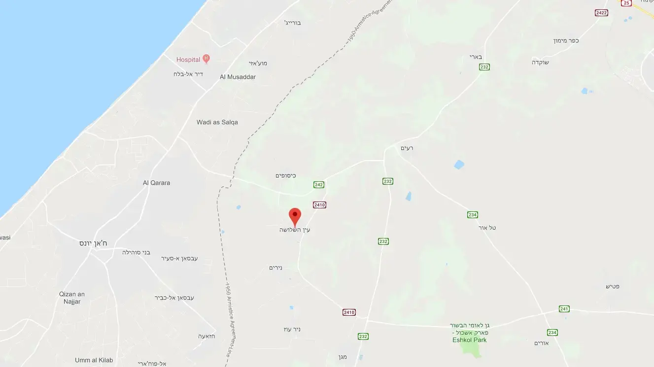 עין השלושה- מפה עין השלושה- מפה