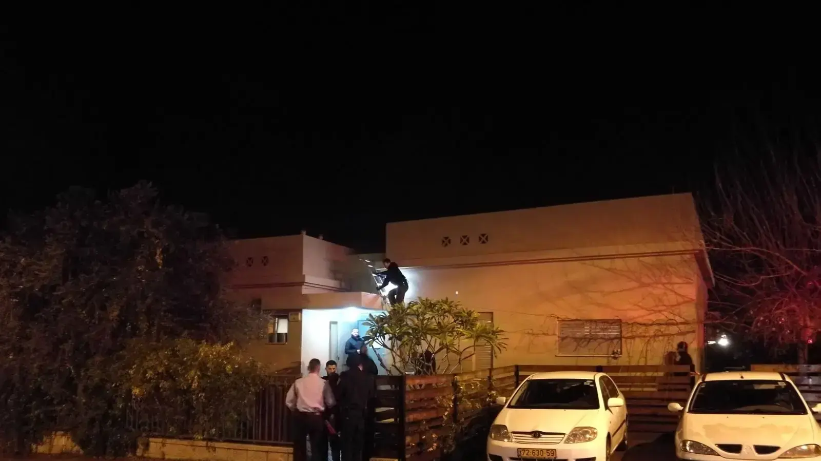 אזור נפילת הרקטה במועצה אזורית שער הנגב
