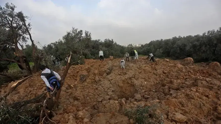 מוקד ההפצצות של צהל בשכונת זייתון ברצועת עזה, 18 בפברואר 2018 מוקד ההפצצות של צהל בשכונת זייתון ברצועת עזה, 18 בפברואר 2018