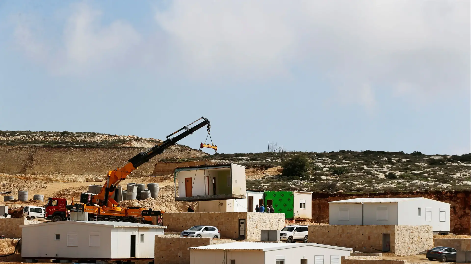 ההתנחלות החדשה במגרון 22 בפברואר 2018 
