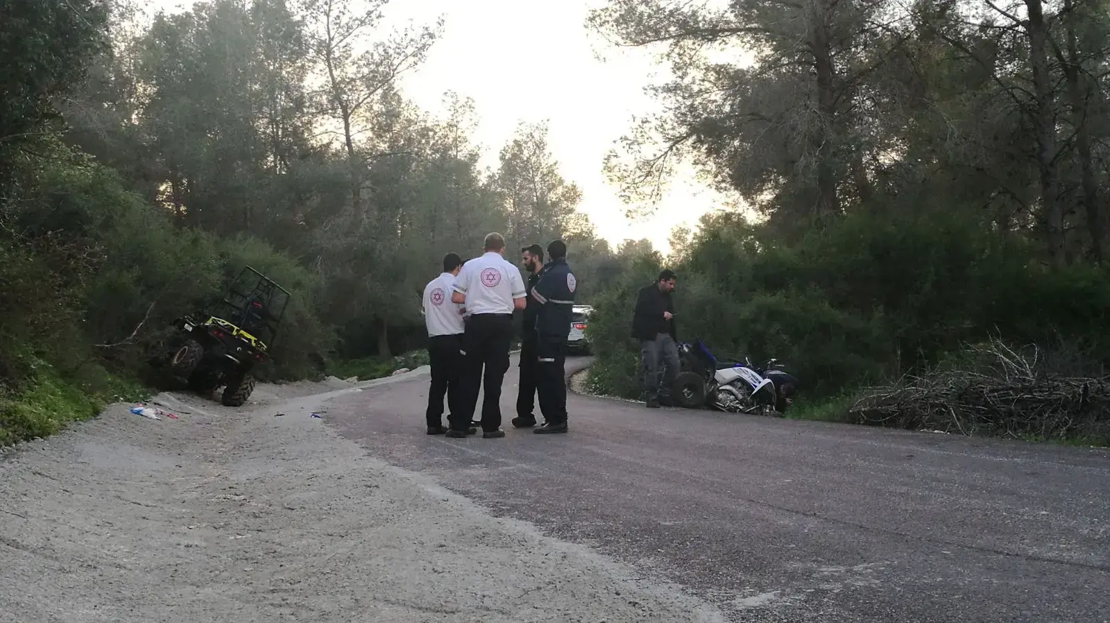 רוכב טרקטורון נהרג בהתנגשות בעץ ביער בית קשת שבגליל התחתון, 23 בפברואר 2018 רוכב טרקטורון נהרג בהתנגשות בעץ ביער בית קשת שבגליל התחתון, 23 בפברואר 2018