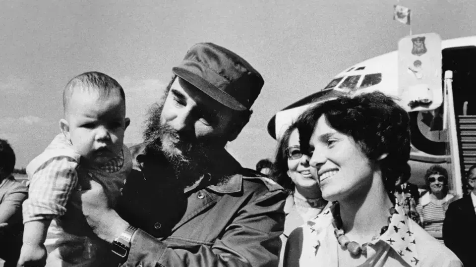 פידל קסטרו וג'סטין טרודו התינוק