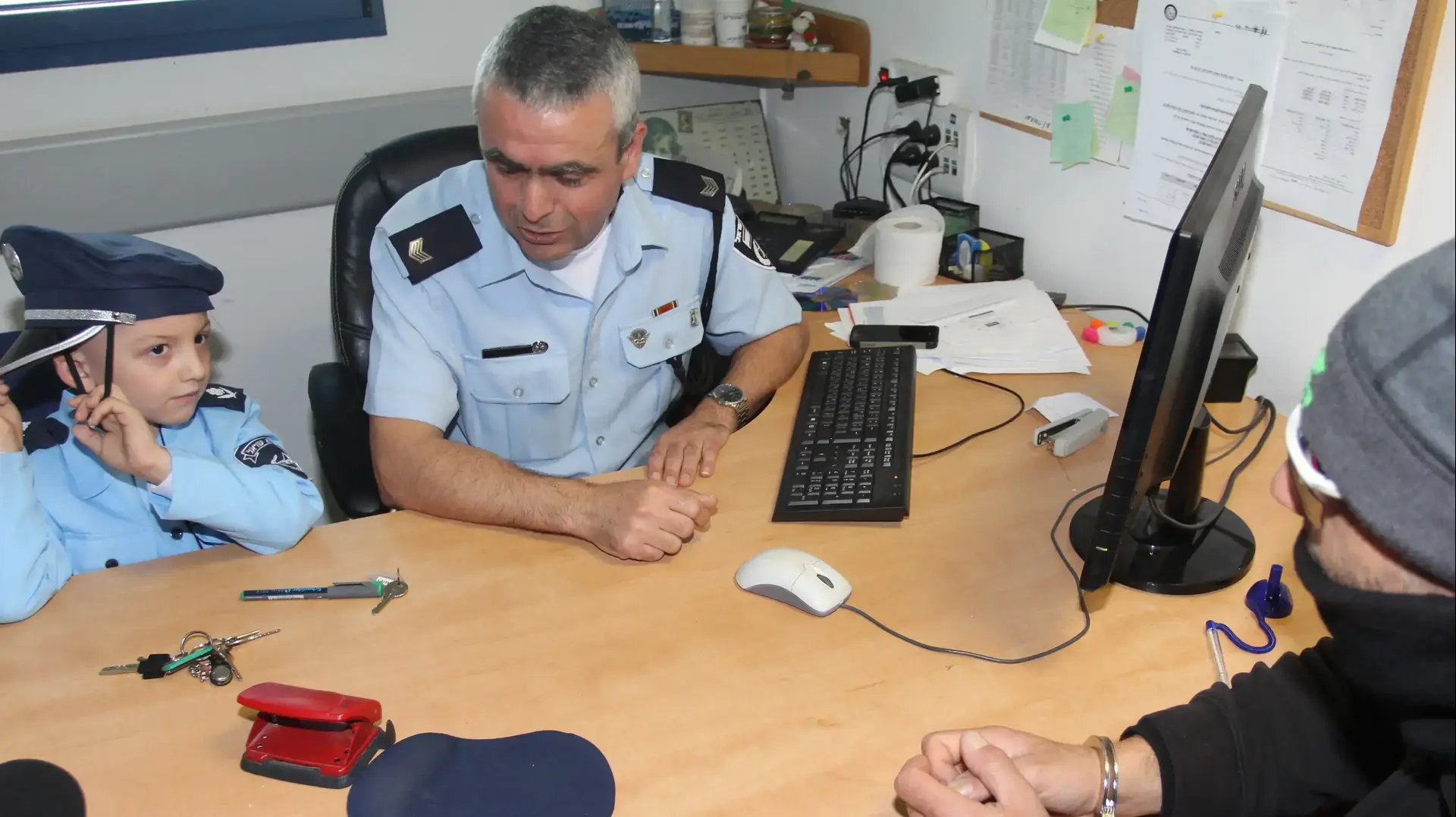 הגשמת חלום לאלייה בן ה-5 החולה בסרטן להיות שוטר תנועה, 27 בפברואר 2018