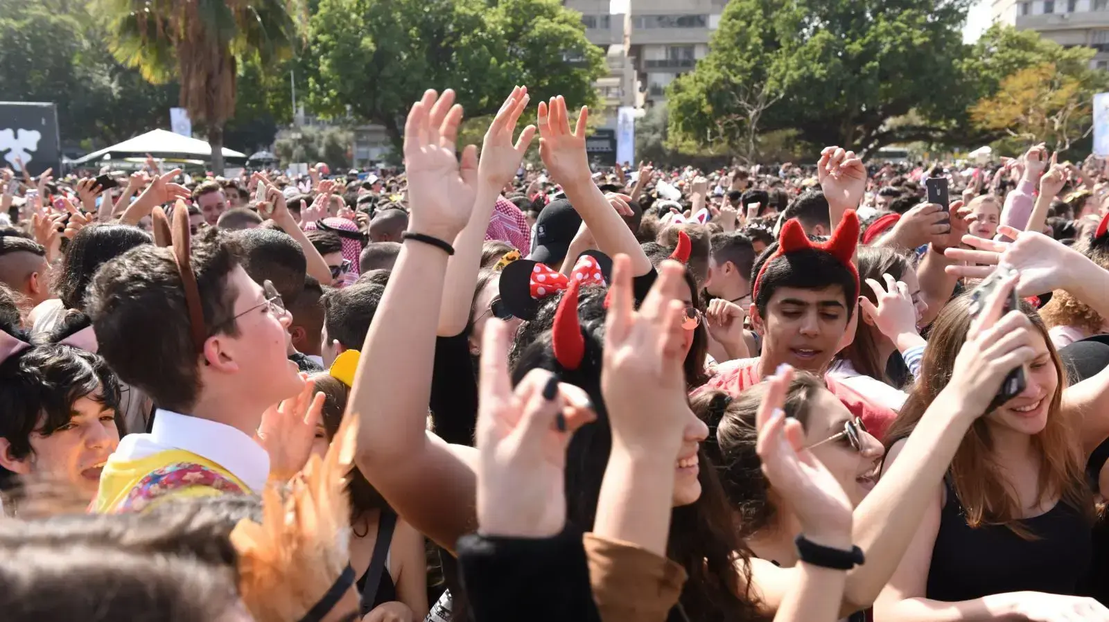 חוגגים במסיבת פורים, תל אביב, 2 במרץ 2018 חוגגים במסיבת פורים, תל אביב, 2 במרץ 2018