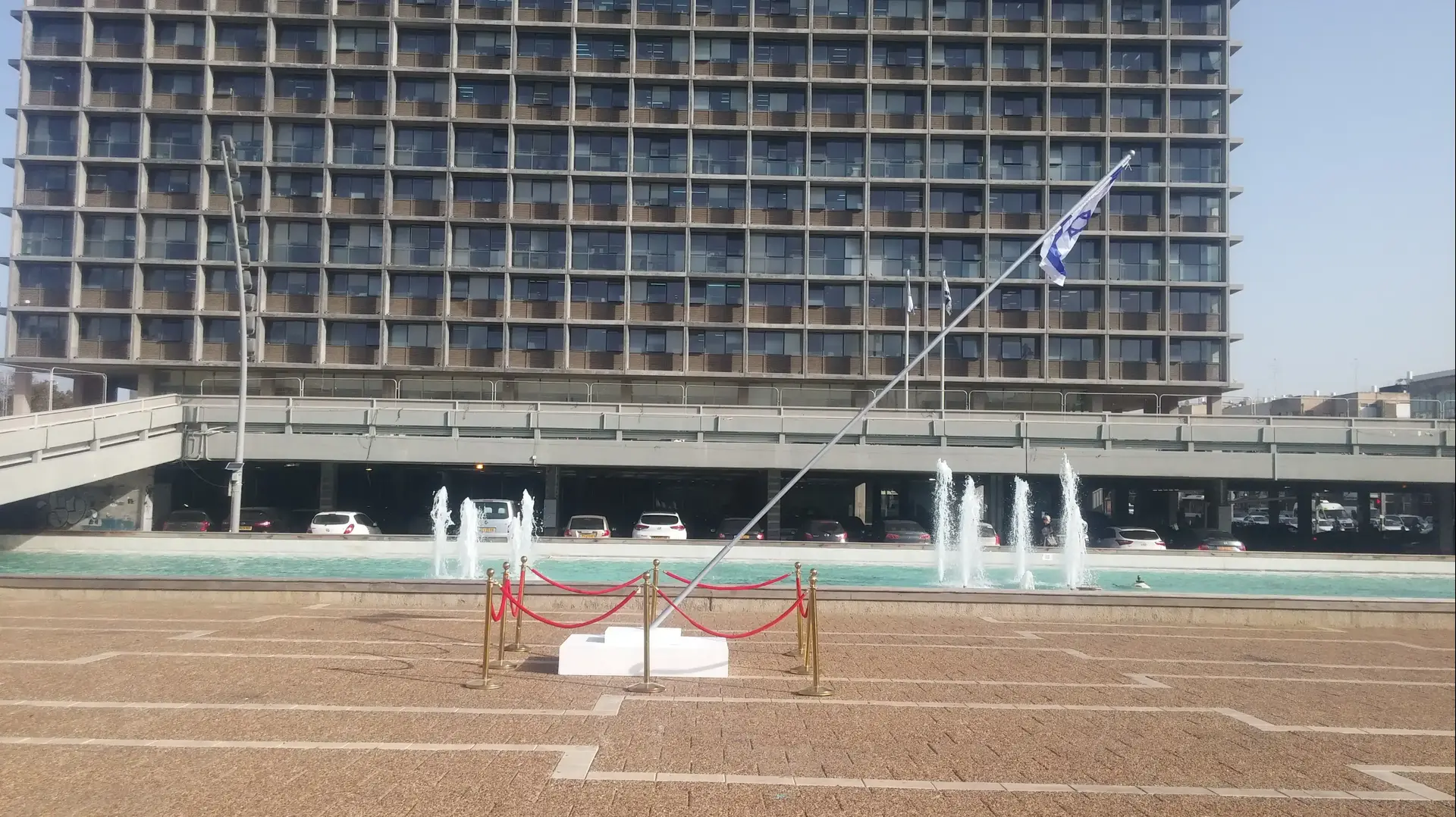 מיצג של דגל ישראל שהוצב בכיכר רבין בתל אביב, 5 במרץ 2018 מיצג של דגל ישראל שהוצב בכיכר רבין בתל אביב, 5 במרץ 2018
