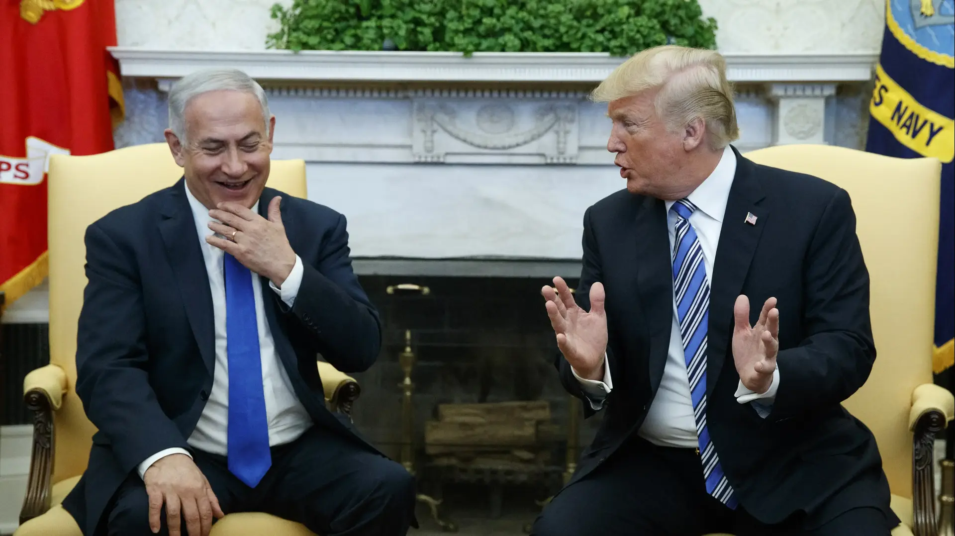 פגישה בין נשיא ארה"ב דונלד טראמפ ורה"מ ביבי נתניהו, בבית הלבן, וושינגטון 5 במרץ 2018