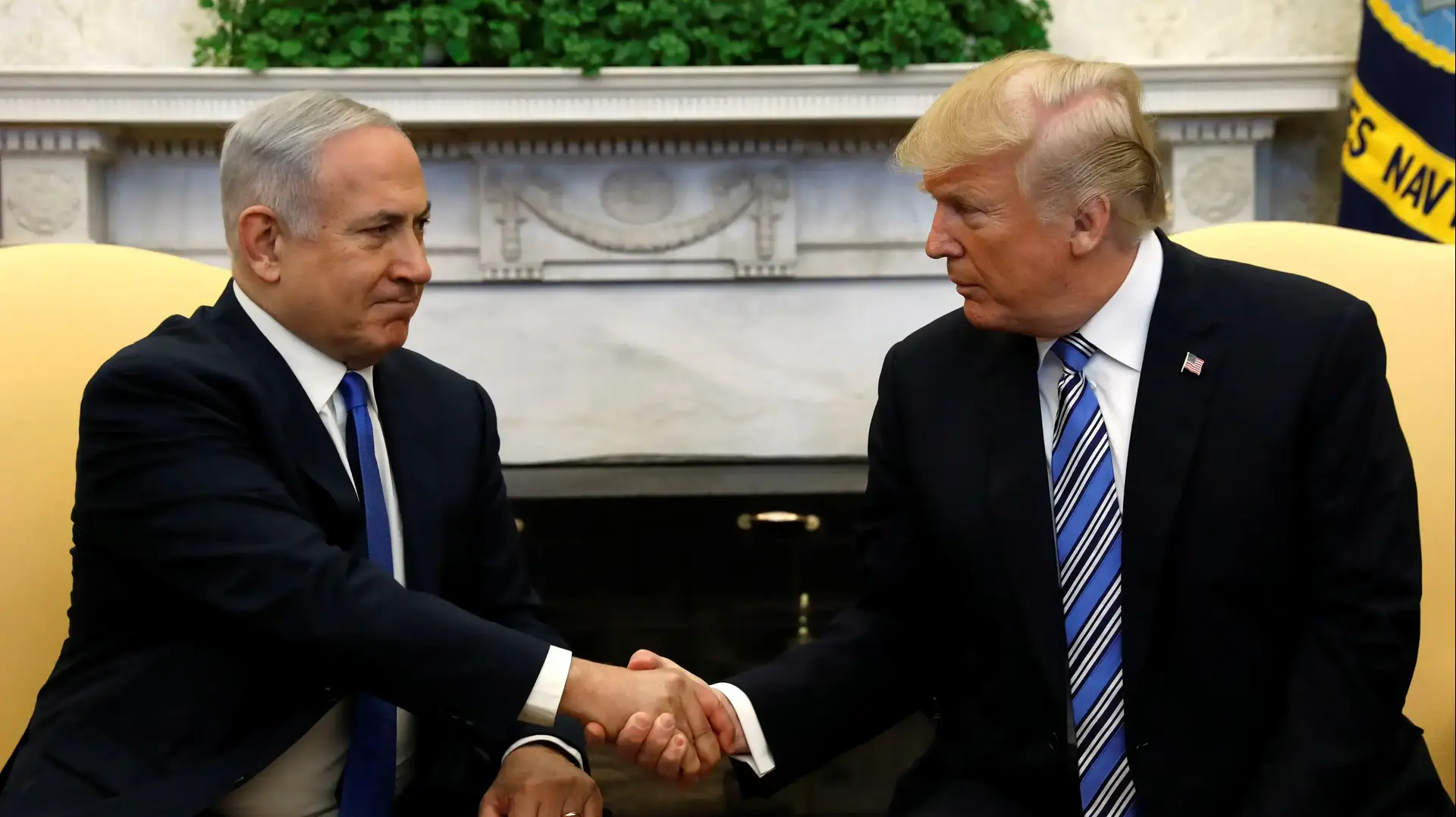 פגישה בין נשיא ארה"ב דונלד טראמפ ורה"מ ביבי נתניהו, בבית הלבן, וושינגטון 5 במרץ 2018