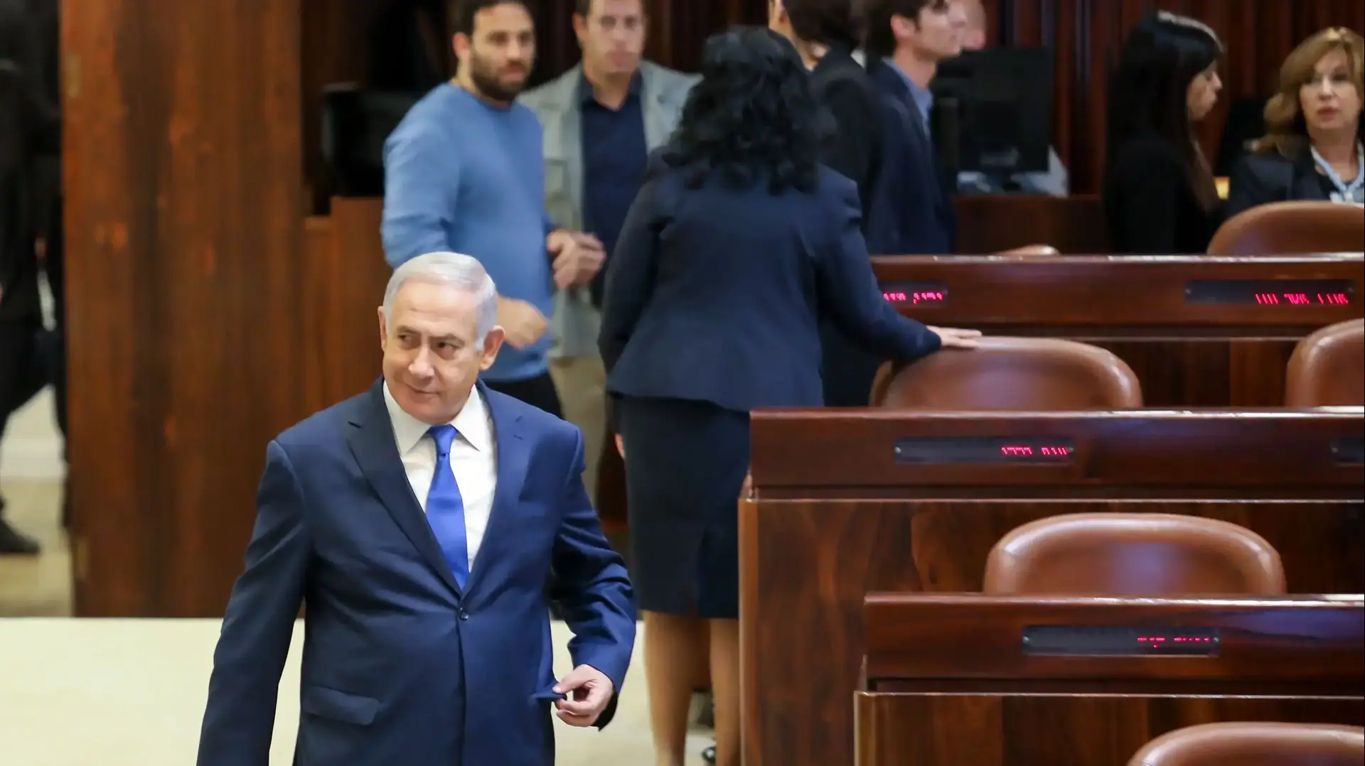 ראש הממשלה בנימין נתניהו במהלך מליאת הכנסת 12 במרץ 2018