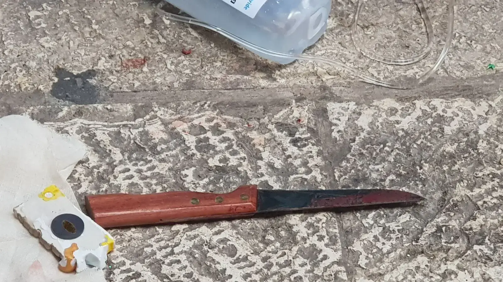 הסכין בפיגוע דקירה בשער הגיא, ירושלים, 18 במרץ 2018 הסכין בפיגוע דקירה בשער הגיא, ירושלים, 18 במרץ 2018