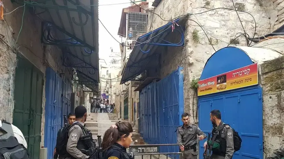 זירת פיגוע דקירה בשער הגיא, ירושלים, 18 במרץ 2018 זירת פיגוע דקירה בשער הגיא, ירושלים, 18 במרץ 2018