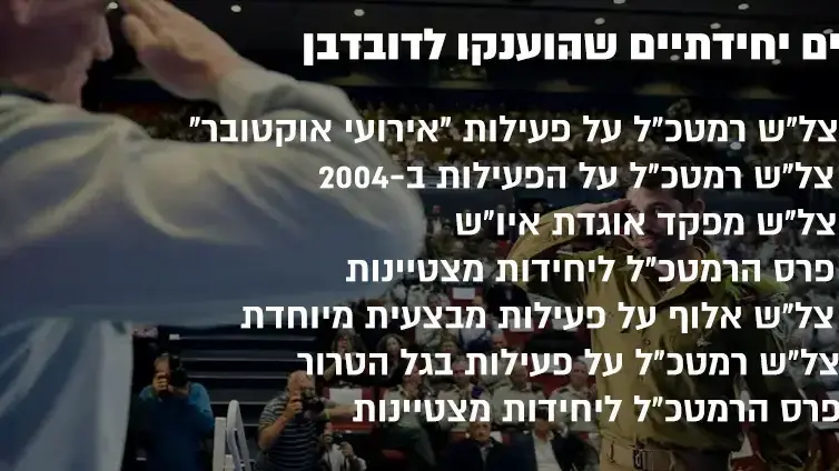 אינפו צל"שים שהוענקו ביחידת דובדבן בשנים האחרונות אינפו צל"שים שהוענקו ביחידת דובדבן בשנים האחרונות