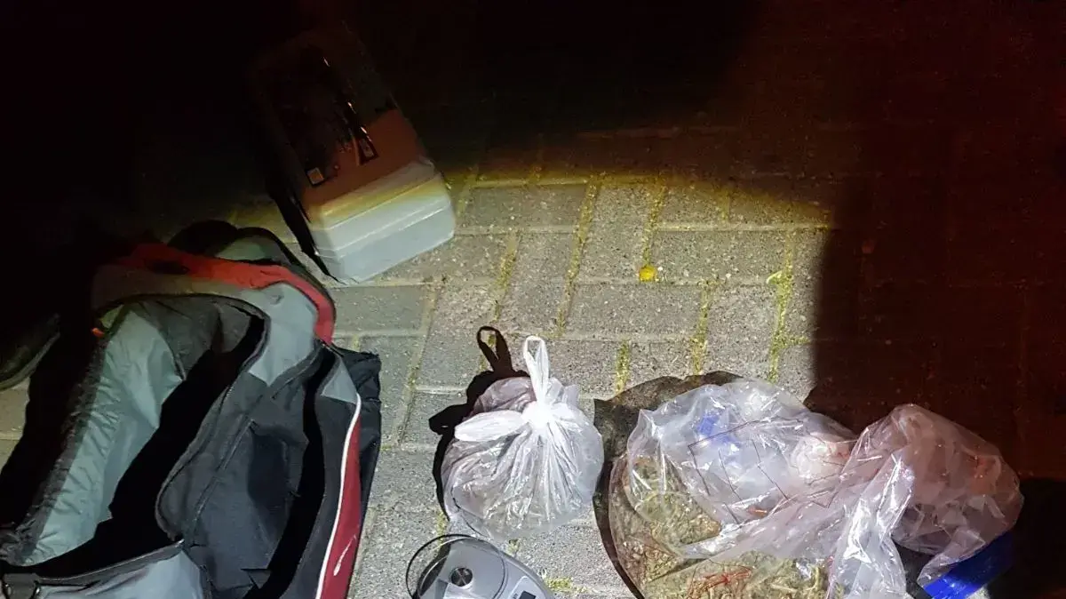 בפעילות סמויה ממוקדת של משטרת ישראל ויחידה של מצ?ח נתפסו בלילה שבין שלישי לרביעי 'על חם' 5 חשודים עת שעפ"י החשד ביצעו עסקת סחר בסמים בירושלים, וברשותם נתפסו יותר מ 4 קילו של חומר החשוד כסם מסוכן מסוג מריחואנה, 22 במרץ 2018 בפעילות סמויה ממוקדת של משטרת ישראל ויחידה של מצ?ח נתפסו בלילה שבין שלישי לרביעי 'על חם' 5 חשודים עת שעפ"י החשד ביצעו עסקת סחר בסמים בירושלים, וברשותם נתפסו יותר מ 4 קילו של חומר החשוד כסם מסוכן מסוג מריחואנה, 22 במרץ 2018