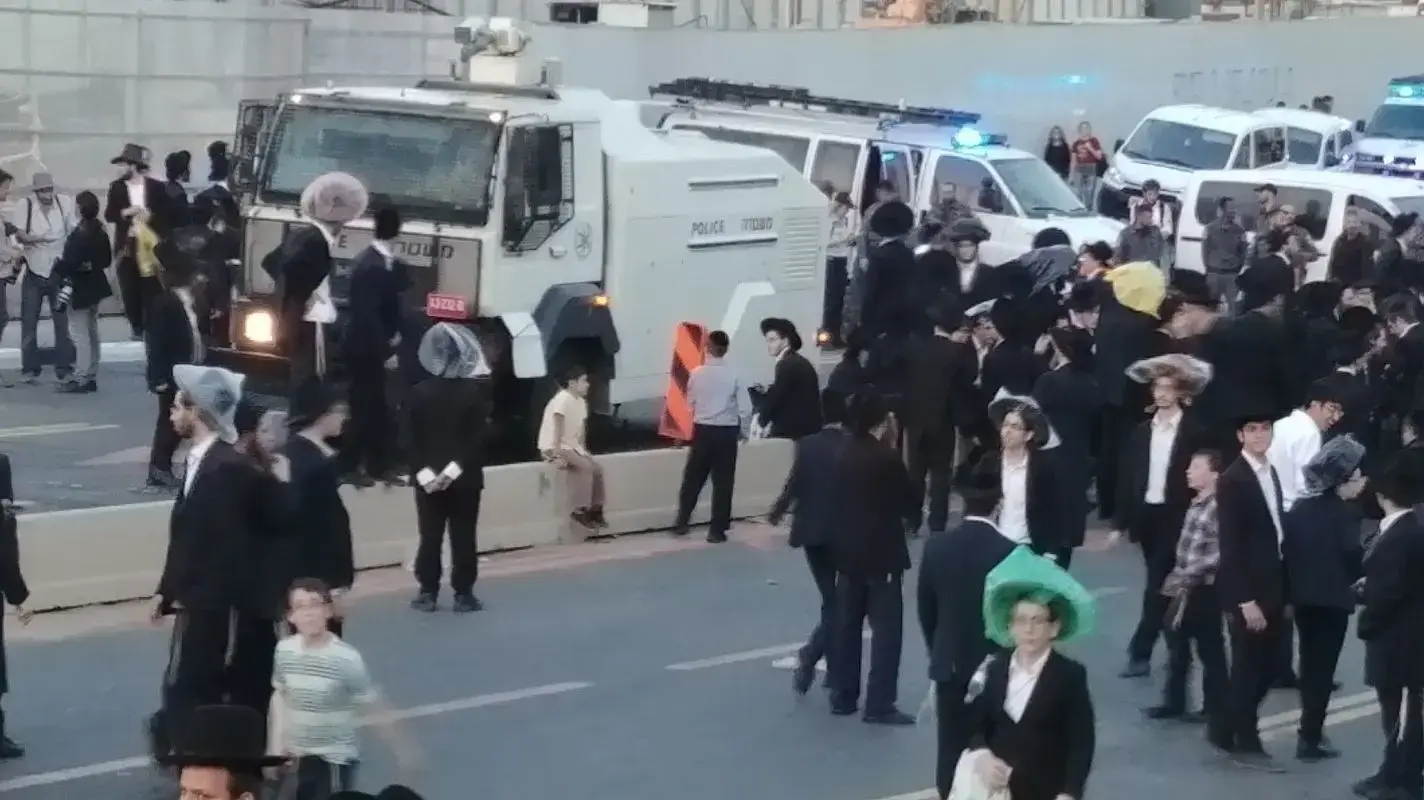 הפגנת החרדים נגד הגיוס לצה"ל, בני ברק 22 במרץ 2018 הפגנת החרדים נגד הגיוס לצה"ל, בני ברק 22 במרץ 2018