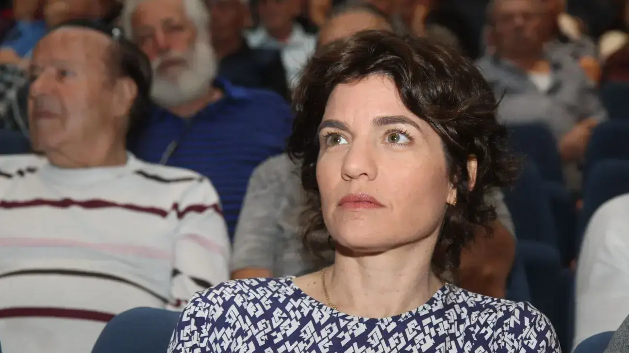 יו"ר מרצ תמר זנדברג באירוע שבתרבות בחדרה, 24 במרץ 2018