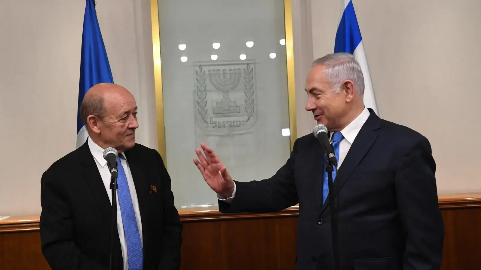 ראש הממשלה בנימין נתניהו נועד עם שר החוץ של צרפת ז'אן-איב לה דריאן, לשכת ראש הממשלה, ירושלים 26 במרץ 2018 ראש הממשלה בנימין נתניהו נועד עם שר החוץ של צרפת ז'אן-איב לה דריאן, לשכת ראש הממשלה, ירושלים 26 במרץ 2018