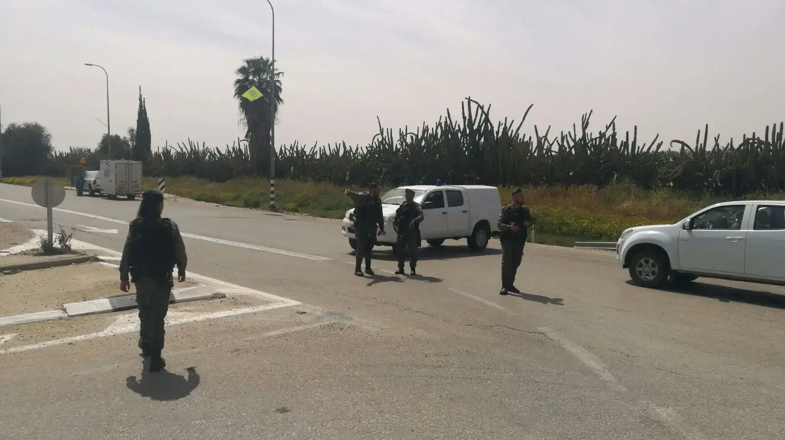פטרולים של משמרת הגבול בכיסופים בעקבות החשש לחדירה פטרולים של משמרת הגבול בכיסופים בעקבות החשש לחדירה