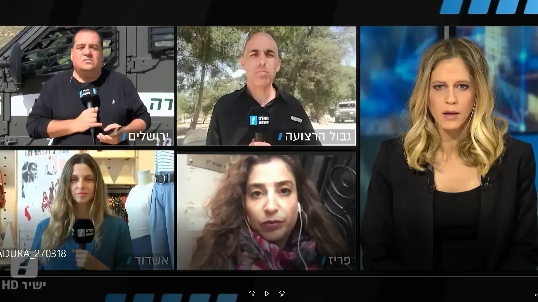 המהדורה המרכזית בהגשת הילה קובו 27.3.18