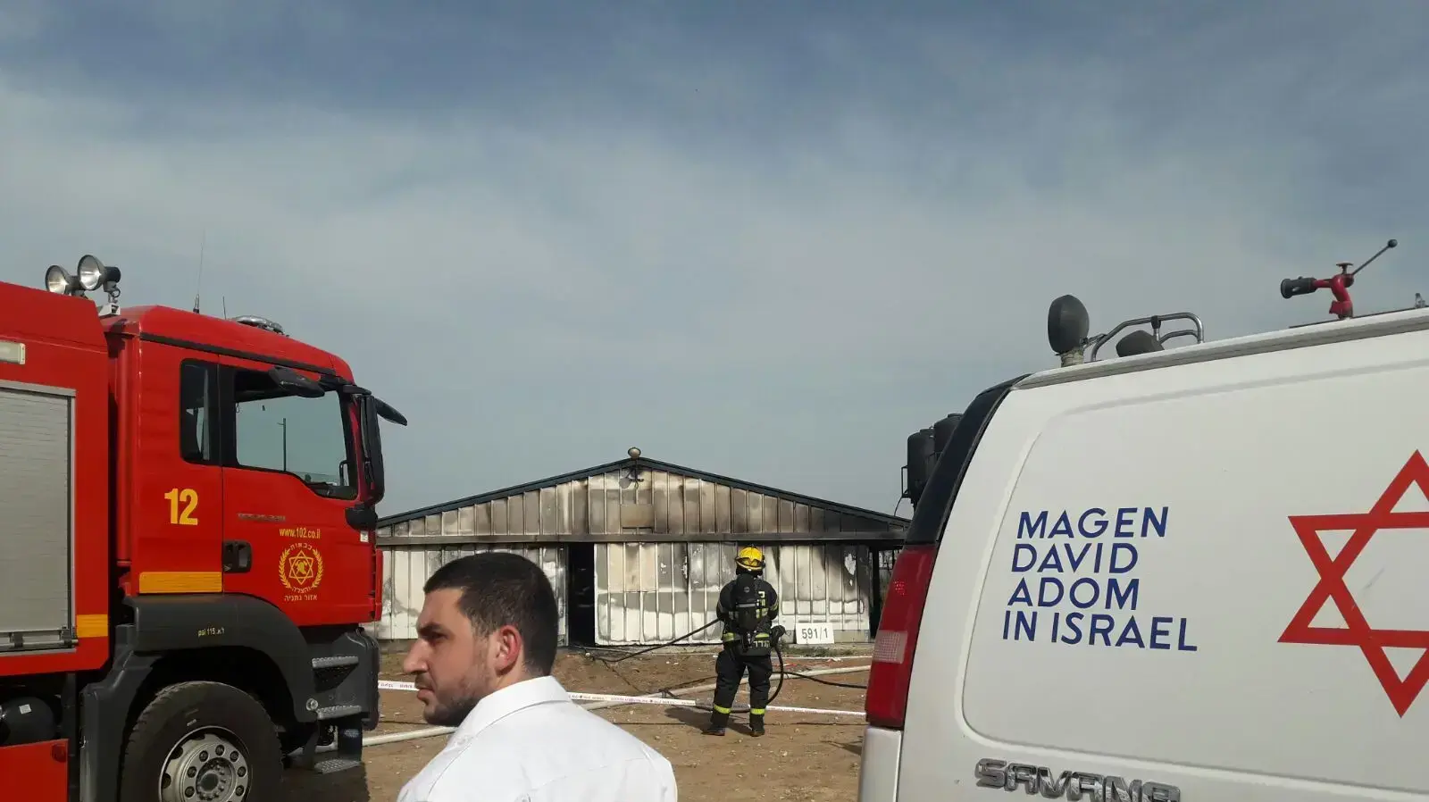 שריפה בלול תרנוגולות בגאולים, גופת גבר נמצאה במקום