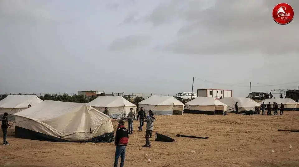 ההכנות לצעדת השיבה נמשכות , אוהלים הוצבו הבוקר בצפון הרצועה מזרחית לג?באליא, 29 במרץ 2018 ההכנות לצעדת השיבה נמשכות , אוהלים הוצבו הבוקר בצפון הרצועה מזרחית לג?באליא, 29 במרץ 2018