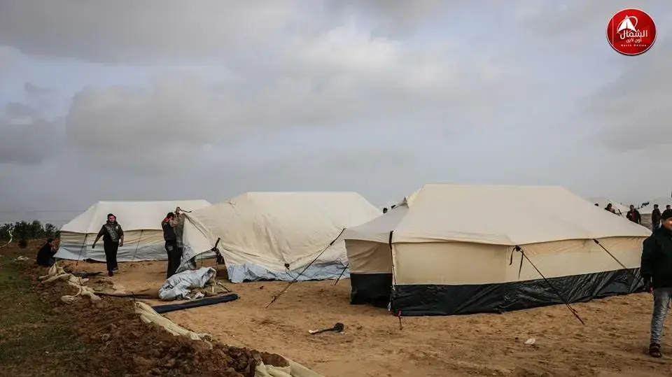 ההכנות לצעדת השיבה נמשכות , אוהלים הוצבו הבוקר בצפון הרצועה מזרחית לג?באליא, 29 במרץ 2018 ההכנות לצעדת השיבה נמשכות , אוהלים הוצבו הבוקר בצפון הרצועה מזרחית לג?באליא, 29 במרץ 2018