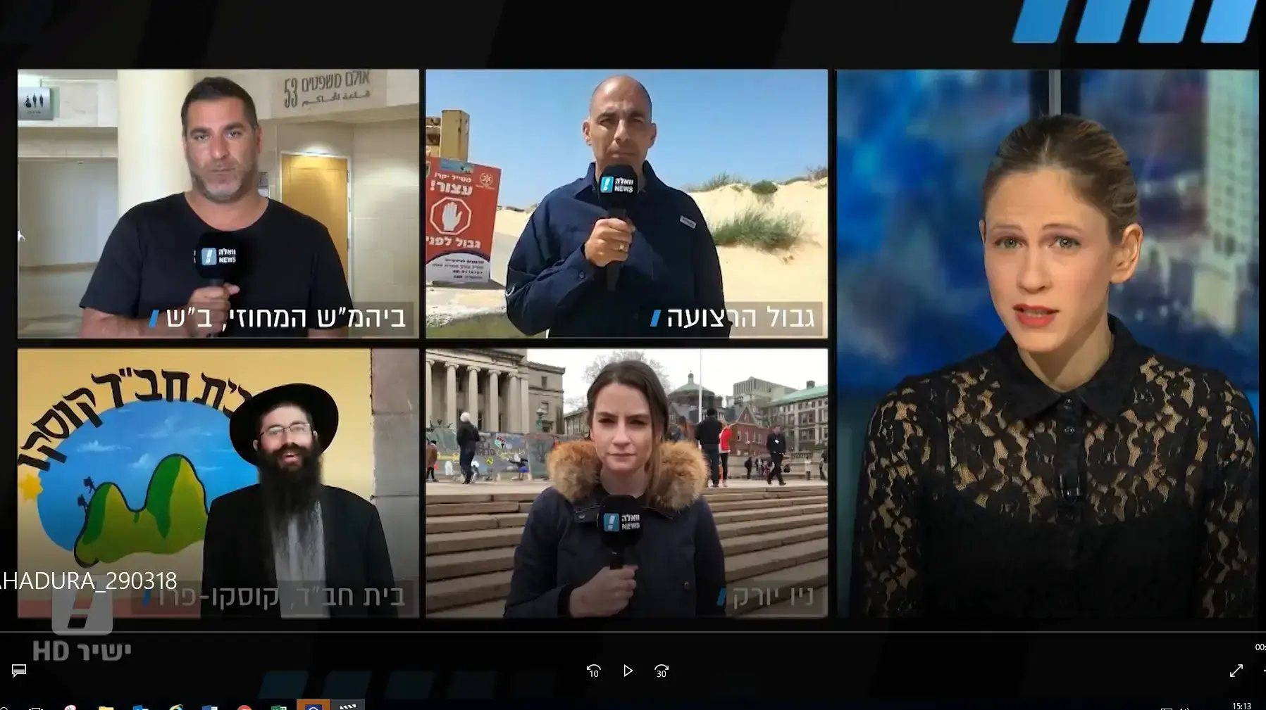 המהדורה המרכזית בהגשת הילה קובו 29.3.18