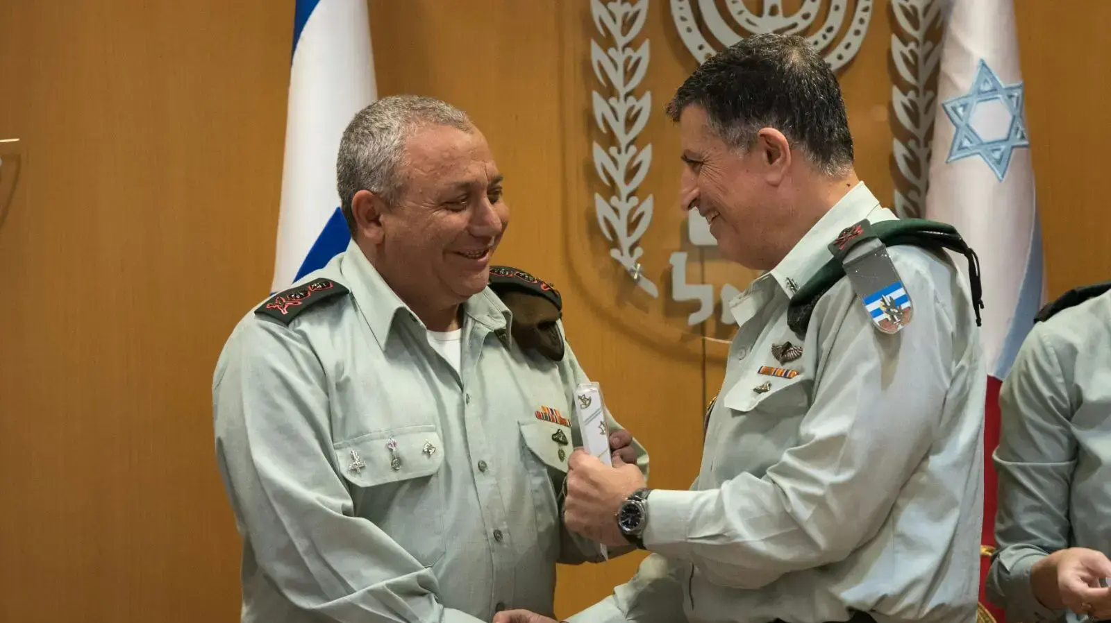 אלוף יואב מרדכי והרמטכ"ל גדי איזנקוט, מרץ 2018