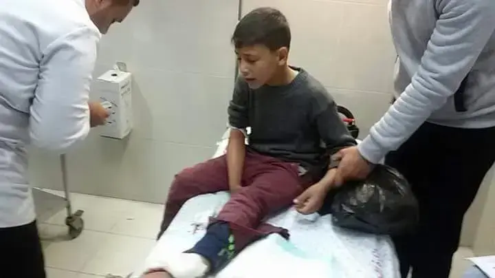 פצועים בבית חולים נאצר בחאן יונס, 30 במרץ 2018 פצועים בבית חולים נאצר בחאן יונס, 30 במרץ 2018