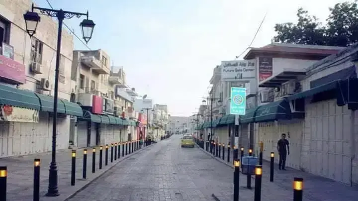 רחובות ריקים בטול כרם בשביתה כללית בגדה בעקבות מות מפגינים ב"צעדת השיבה", 31 במרץ 2018 רחובות ריקים בטול כרם בשביתה כללית בגדה בעקבות מות מפגינים ב"צעדת השיבה", 31 במרץ 2018