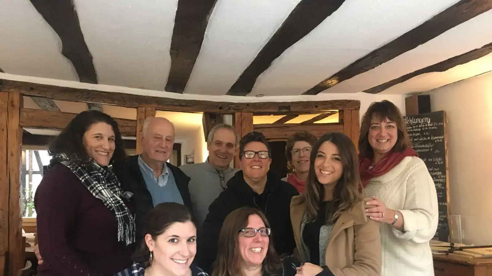 קרולינה כהן נטשה קירצ'וק סוביבור
These are long lost cousins that Natasha was reunited with in Frankfurt. All of them live in the United States now. Ernie Bruckman, second to the top right, was a Holocaust survivor who lived out the war in Milan, Italy. קרולינה כהן נטשה קירצ'וק סוביבור
These are long lost cousins that Natasha was reunited with in Frankfurt. All of them live in the United States now. Ernie Bruckman, second to the top right, was a Holocaust survivor who lived out the war in Milan, Italy.