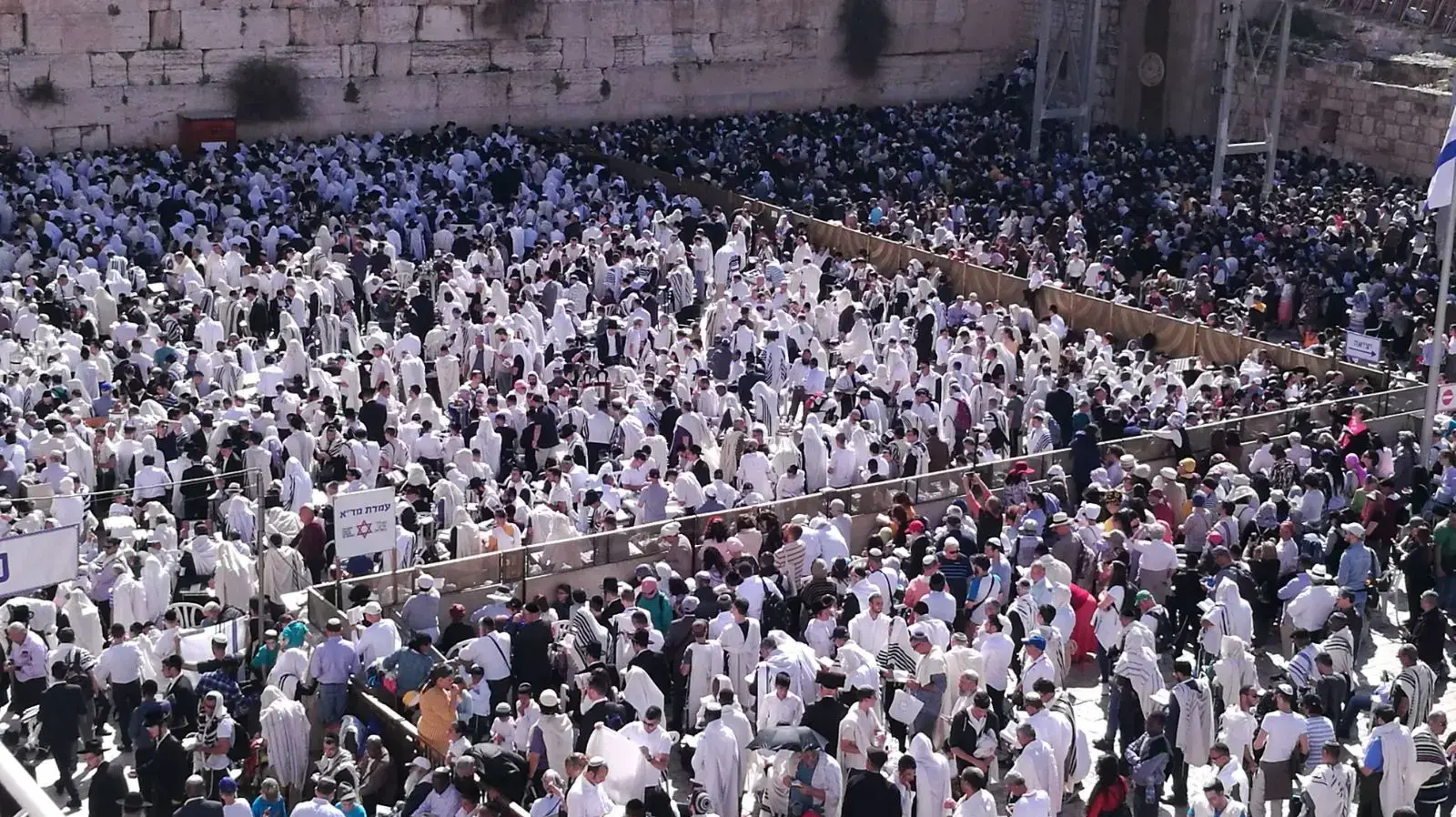 ברכת הכוהנים, רחבת הכותל המערבי, ירושלים, 2 באפריל 2018