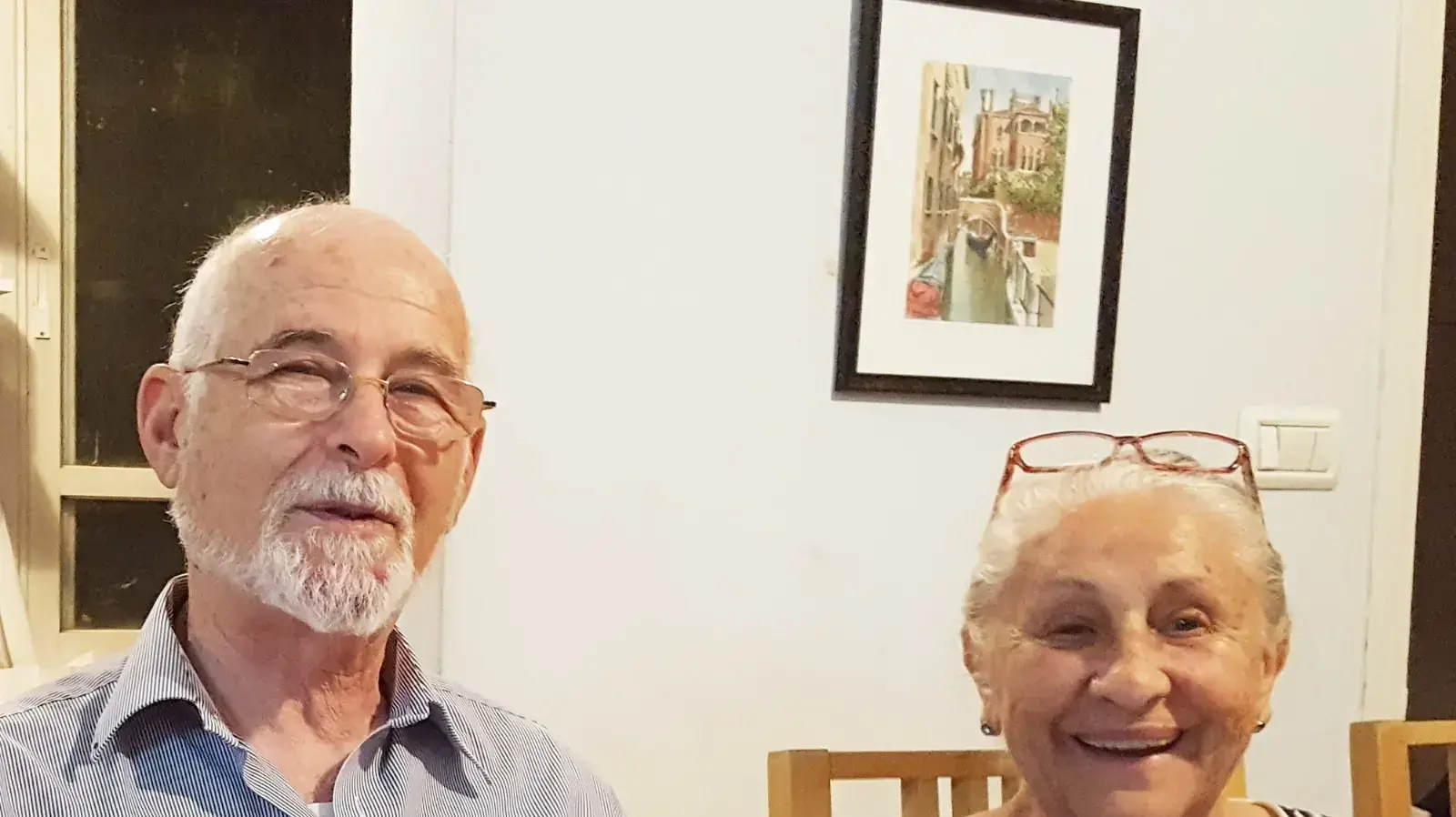 חנה ויצחק צולינגר ביום ההולדתו ה-80, לפני כשנתיים חנה ויצחק צולינגר ביום ההולדתו ה-80, לפני כשנתיים